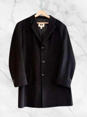 Joseph Abboud Men’s Wool Blend Overcoat Size 44 Short